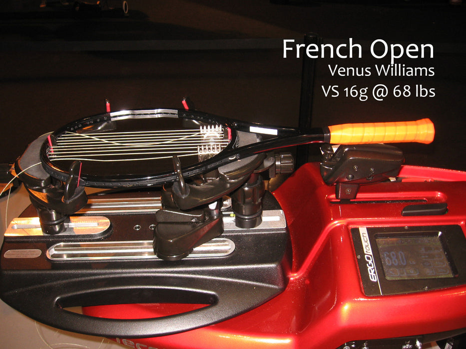 venus williams racquet french open  vs gut @ 68 lbs