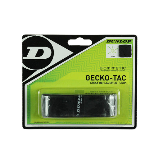 dunlop gecko tac cushion grip for tennis squash badminton pickleball black color