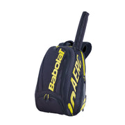 babolat pure aero backpack black yellow tennis squash pickleball badminton