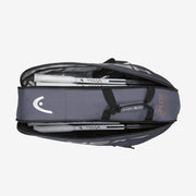 head djokovic r6 tennis bag pickleball squash badminton anthracite color 2 compartments