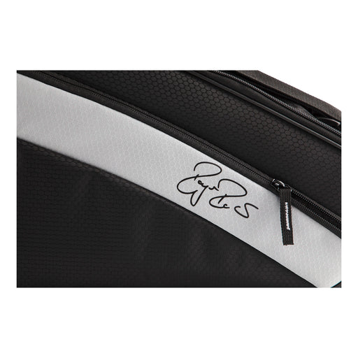 wilson rf team 3 pack tennis squash badminton bag black silver