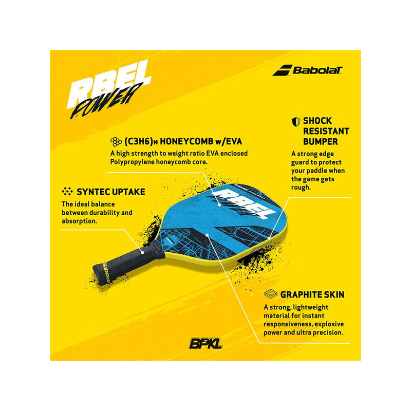 babolat rbel rebel power pickleball paddle graphite skin face 8.1 oz Canada