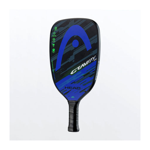 head gravity sh short handled pickleball paddle green blue sides graphite texture for spin ping pong table tennis grip