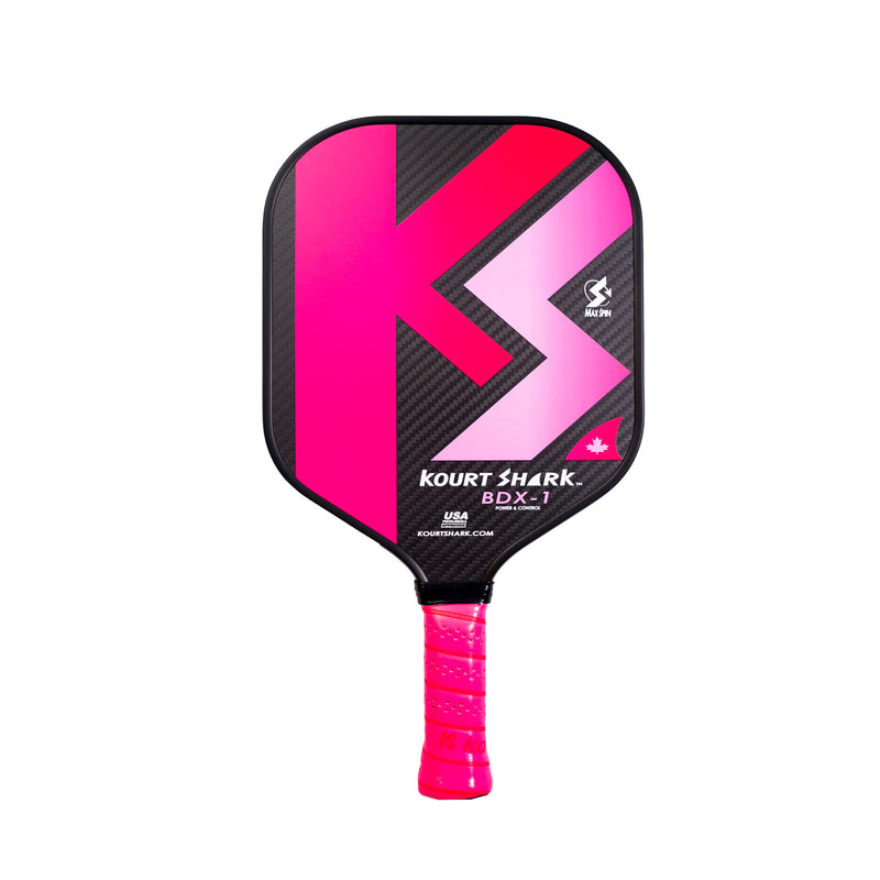 kourt shark bdx1 bdx-1 pickleball paddle canada 7oz toray graphite 3k face honeycomb core bumper