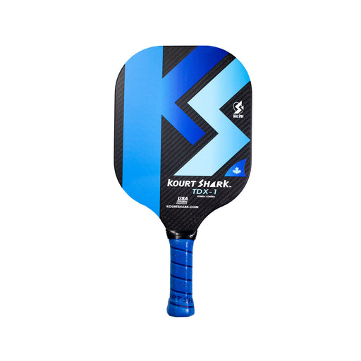 kourt shark pickleball paddle tdx1 edgeless no bumper blue