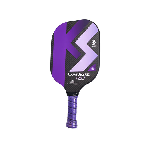 kourt shark pickleball paddle tdx1 edgeless no bumper purple