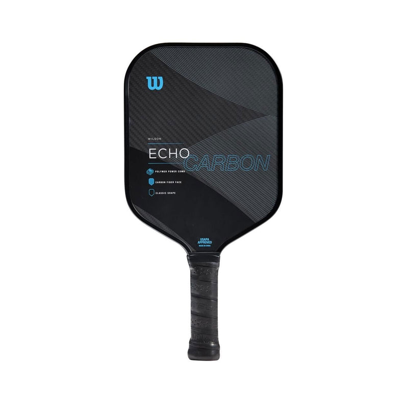 Wilson echo carbon fiber fibre pickleball paddle 8.2-8.6 oz poly x clear spin