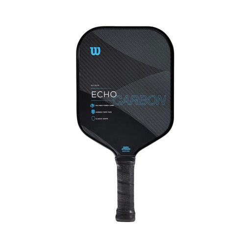 Wilson echo carbon fiber fibre pickleball paddle 8.2-8.6 oz poly x clear spin