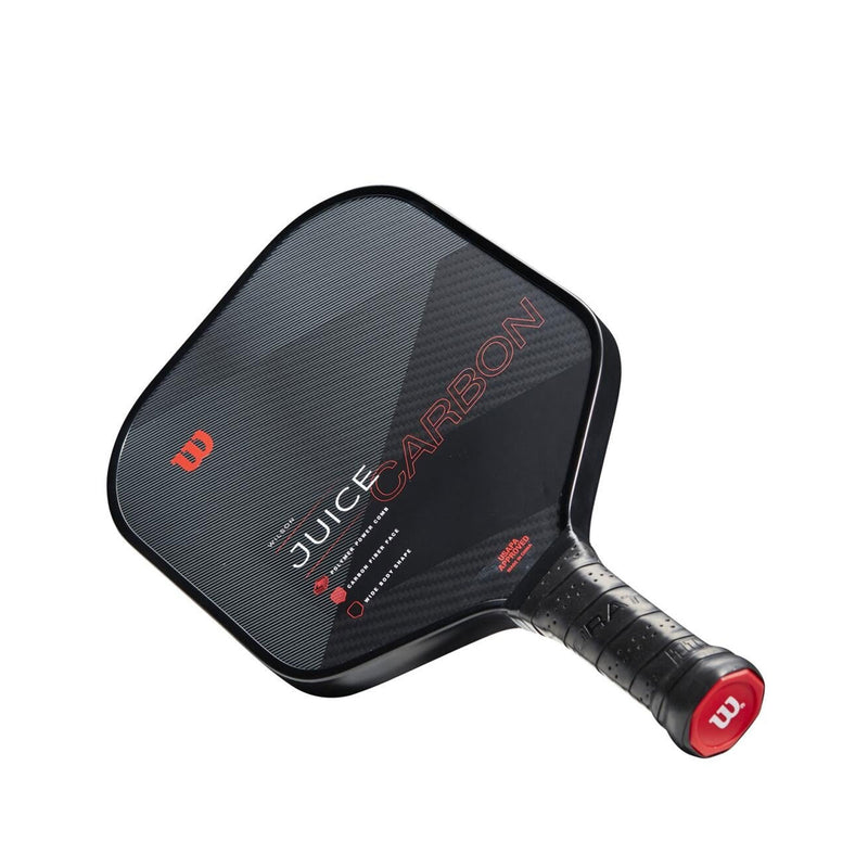 juice carbon pickleball paddle 8+ oz solid hitting advanced player soft honeycomb 15.25 inch length