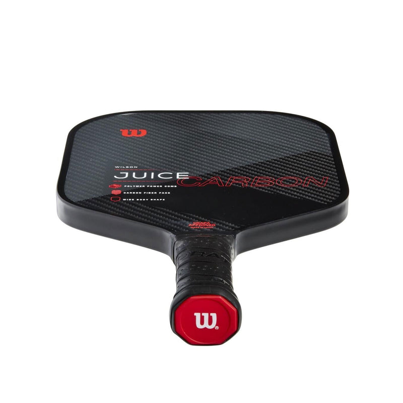 juice carbon pickleball paddle 8+ oz solid hitting advanced player spin surface solid