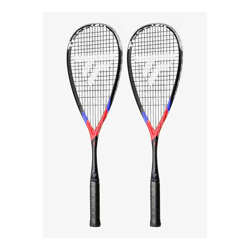 tecnifibre carboflex x speed 125 squash racquet racket 2 pack two