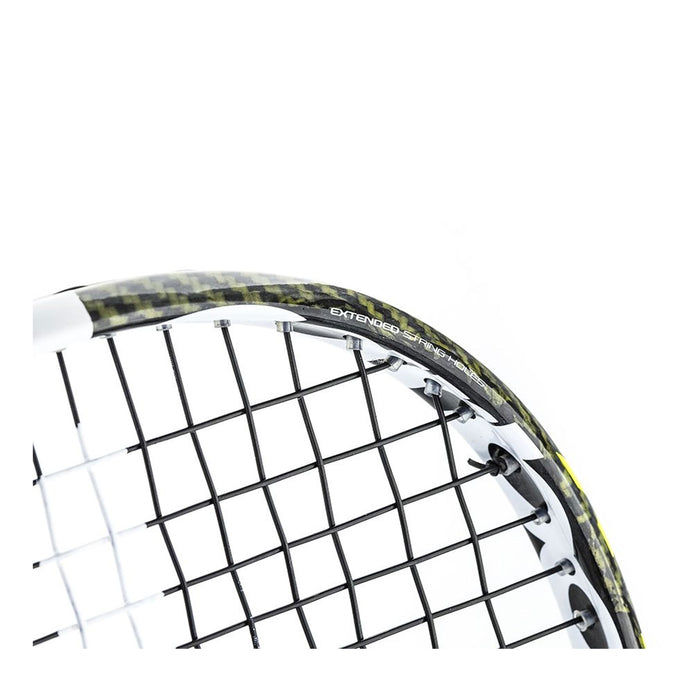 picture of the xtop section of the carboflex xtop tecnifibre squash racquet