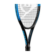 dunlop fx team 285 beginner intermediate tennis racquet Headsize: 100 sq. in. Length: 27 in. Weight (strung): 10.7 oz. String Pattern: 16x19 side view