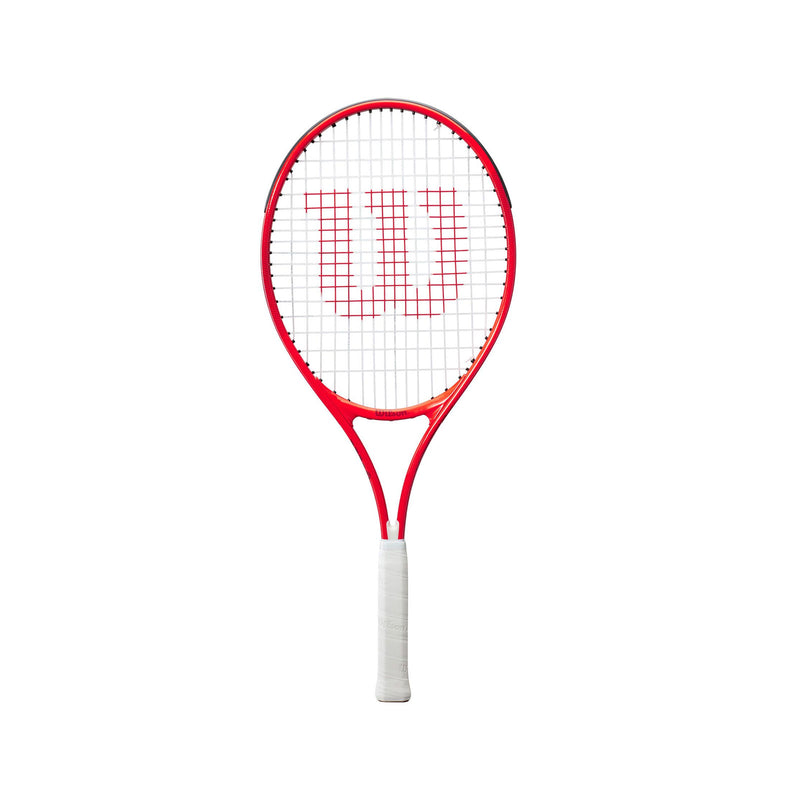 Wilson roger federer 25 inch jr juniour tennis racquet racket red frame white gripe